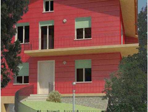 Ristrutturazione di un edificio residenziale sito nel centro storico del comune di Cavaion (VR) - Render